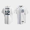 mens detroit tigers 12 brandon dixon white home jersey jersey