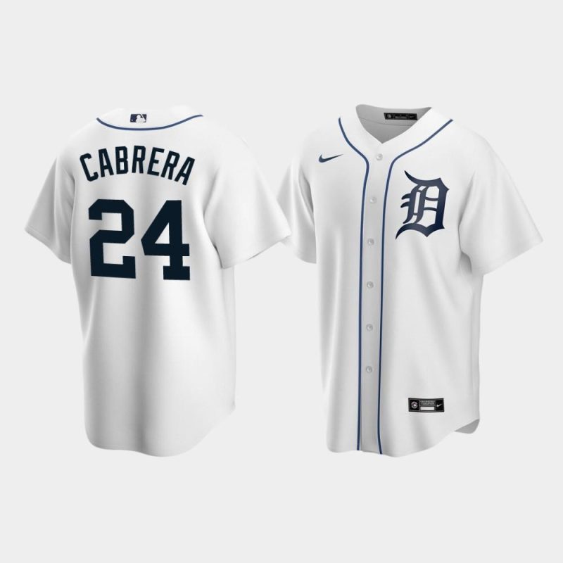 mens detroit tigers 24 miguel cabrera white home jersey jersey