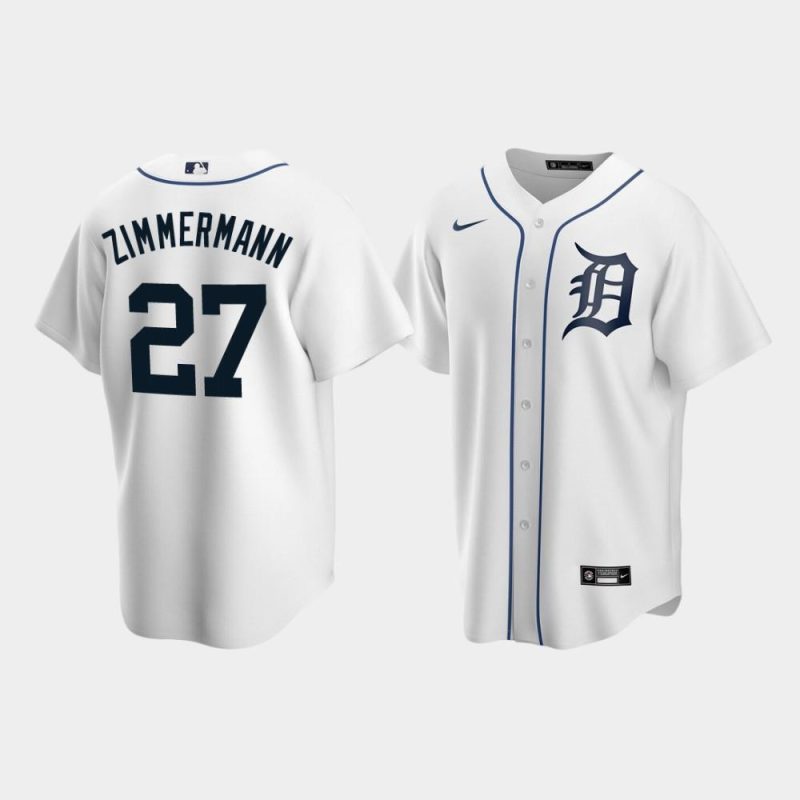 mens detroit tigers 27 jordan zimmermann white home jersey jersey