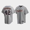 mens detroit tigers 42 jackie robinson gray road jersey jersey