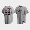 mens detroit tigers 56 spencer turnbull gray road jersey jersey