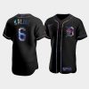 mens detroit tigers al kaline 6 black golden edition holographic jersey jersey