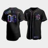 mens detroit tigers custom black golden edition holographic jersey jersey