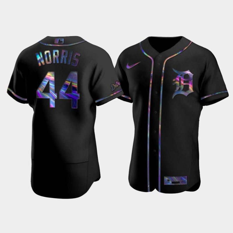 mens detroit tigers daniel norris 44 black golden edition holographic jersey jersey