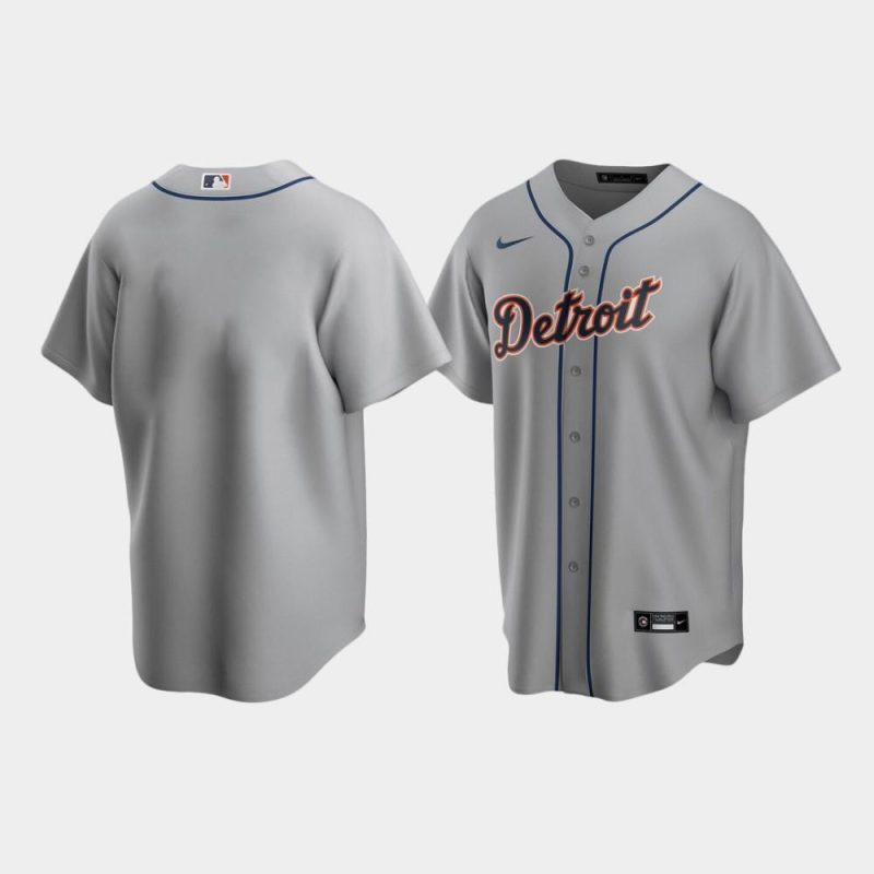 mens detroit tigers gray road jersey jersey