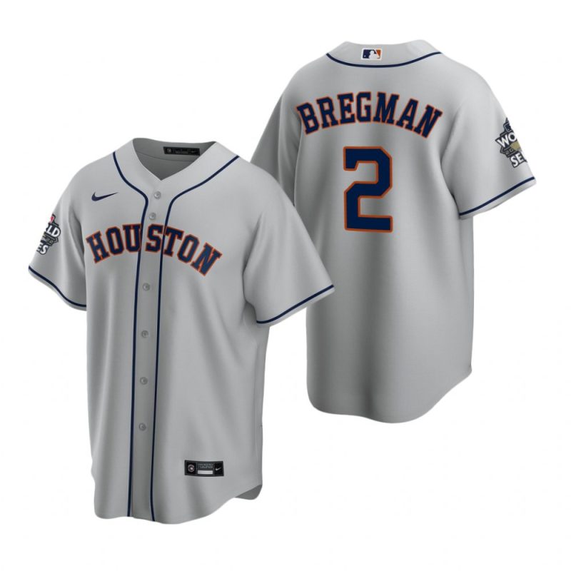 mens houston astros alex bregman 2 gray 2022 world series jersey