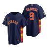 mens houston astros christian vazquez 9 navy 2022 world series jersey