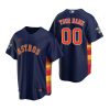 mens houston astros custom 00 navy 2022 world series jersey