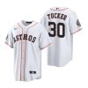 mens houston astros kyle tucker 30 white 2022 world series jersey