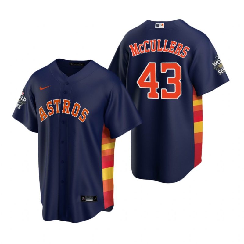 mens houston astros lance mccullers 43 navy 2022 world series jersey