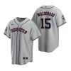 mens houston astros martin maldonado 15 gray 2022 world series jersey