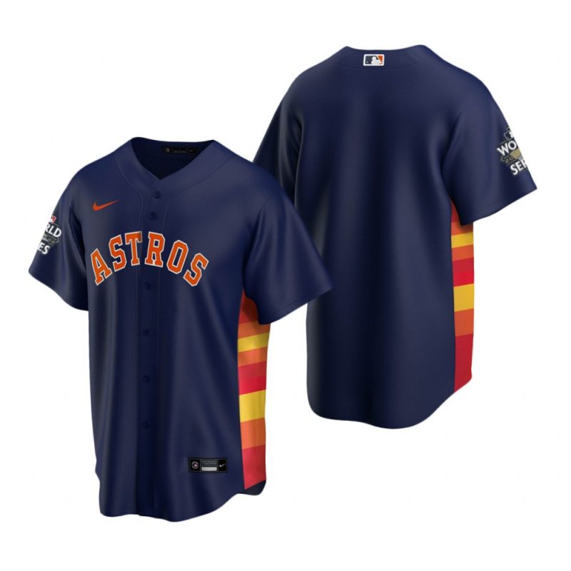 mens houston astros navy 2022 world series jersey