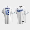 mens kansas city royals 13 salvador perez white home jersey jersey