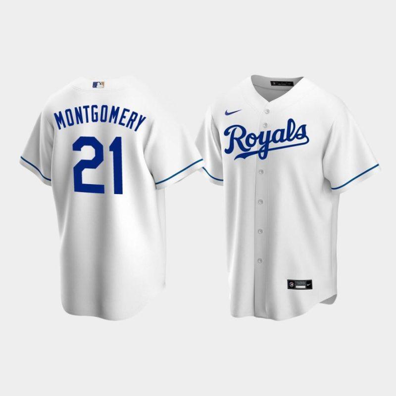 mens kansas city royals 21 mike montgomery white home jersey jersey