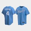 mens kansas city royals 4 alex gordon light blue alternate jersey jersey