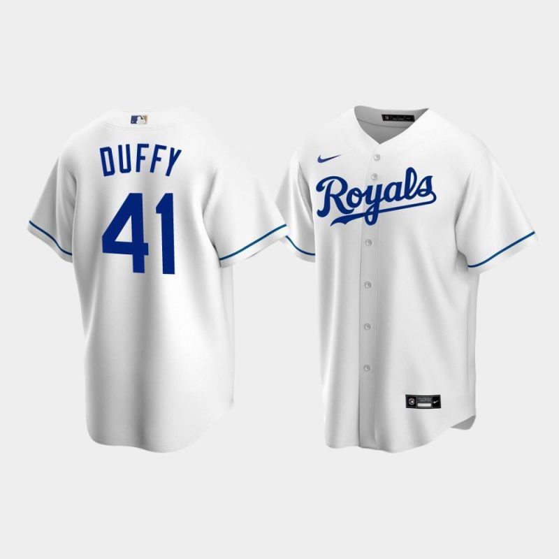 mens kansas city royals 41 danny duffy white home jersey jersey