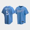 mens kansas city royals 5 george brett light blue alternate jersey jersey