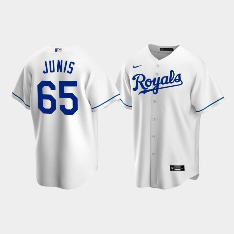 mens kansas city royals 65 jakob junis white home jersey jersey