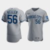 mens kansas city royals brad keller 56 2022 gray jersey jersey