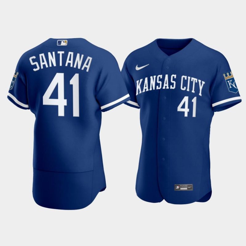 mens kansas city royals carlos santana 41 2022 blue jersey jersey