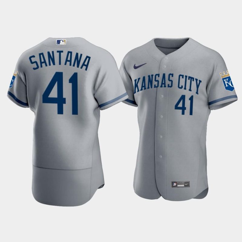 mens kansas city royals carlos santana 41 2022 gray jersey jersey