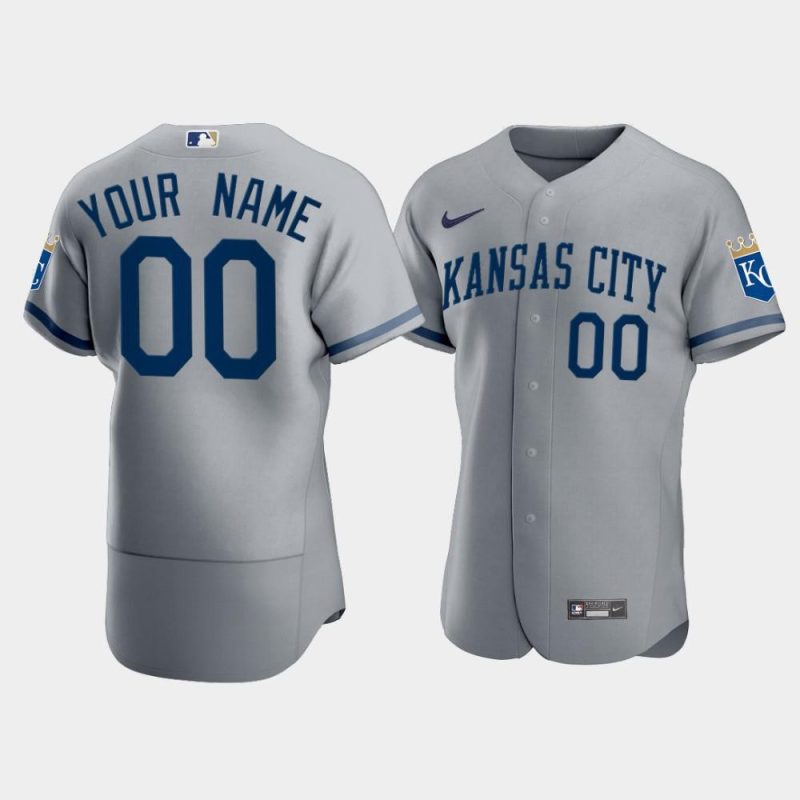 mens kansas city royals custom 2022 gray jersey jersey