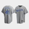 mens kansas city royals danny duffy 41 gray road jersey jersey