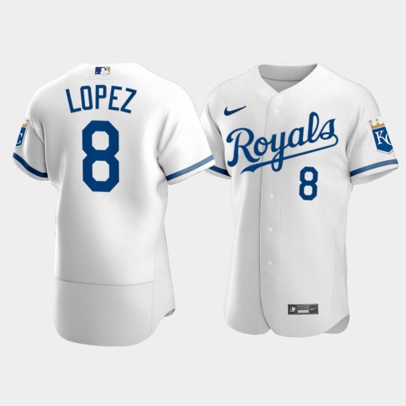 mens kansas city royals nicky lopez 8 2022 white jersey jersey