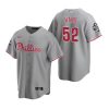 mens philadelphia phillies brad hand 52 gray 2022 world series jersey