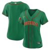 mexico 2023 baseball jersey green gold trim