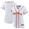 mexico 2023 baseball jersey white gold trim