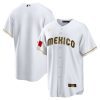 mexico 2023 baseball men jersey white gold