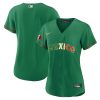 mexico 2023 flag baseball jersey green gold