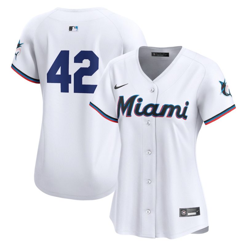 miami marlins 2024 jackie robinson day home limited women jersey white