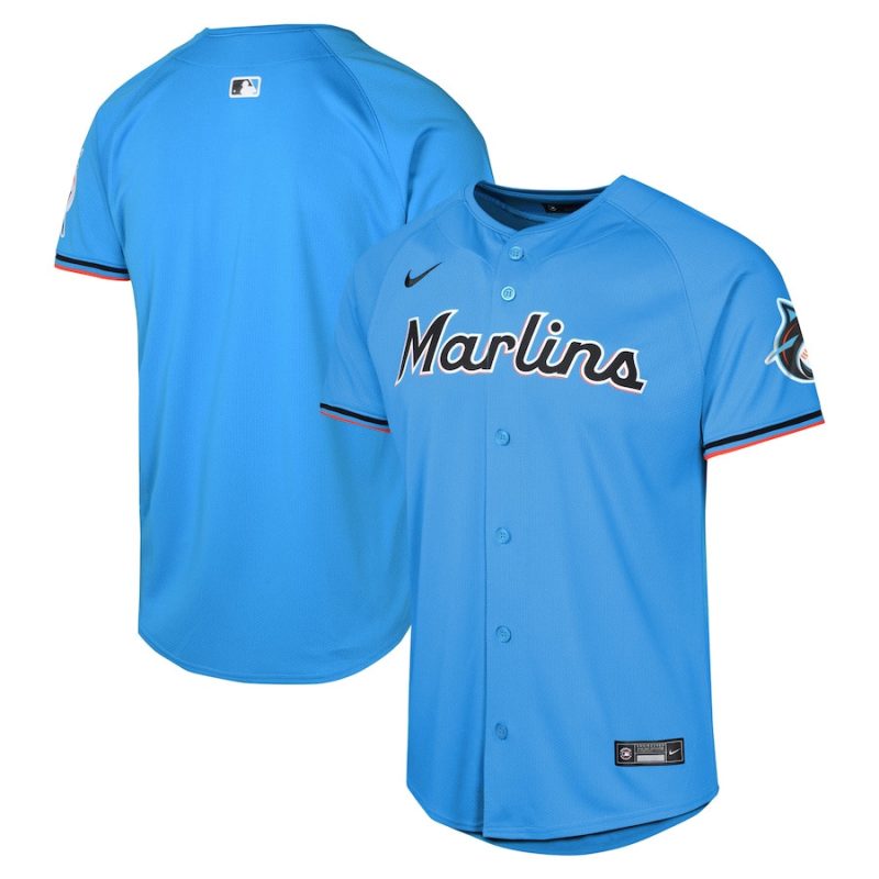 miami marlins alternate limited youth jersey blue