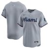 miami marlins road limited men jersey gray