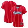 miami marlins womens city connect jersey red