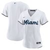 miami marlins womens home blank jersey white