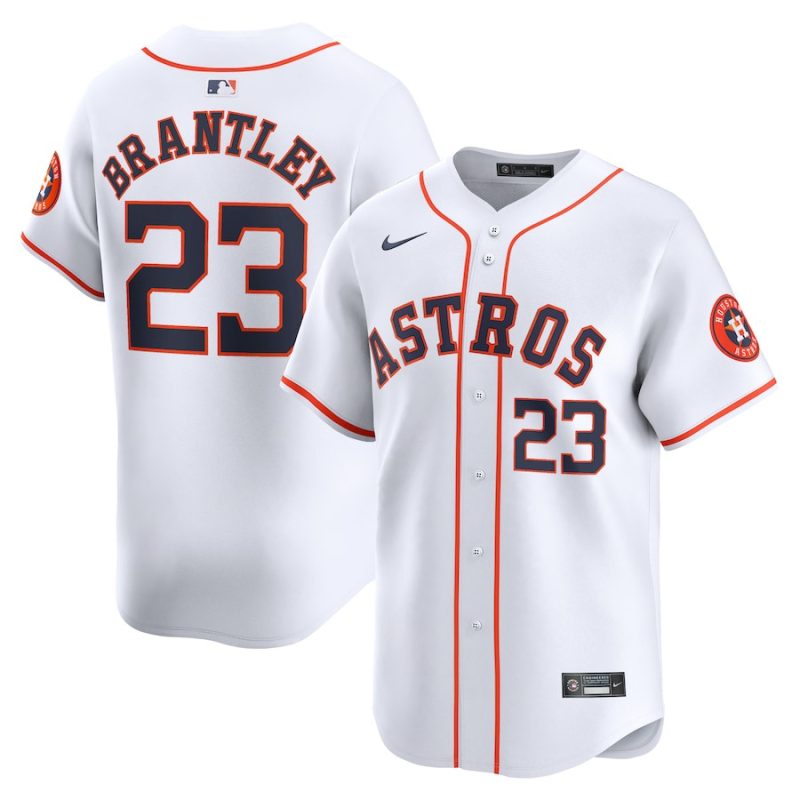 michael brantley 23 houston astros home limited player men jersey white