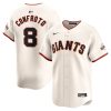 michael conforto 8 san francisco giants home limited men jersey cream