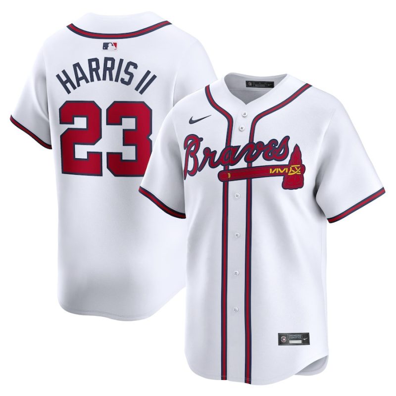 michael harris ii 23 atlanta braves home limited player men jersey white