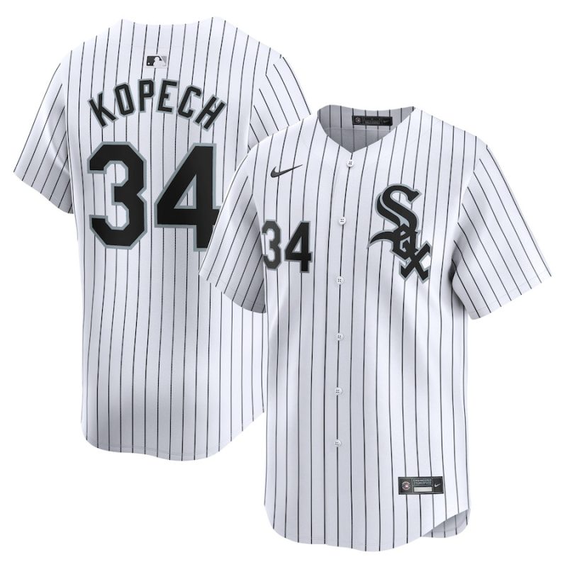 michael kopech 34 chicago white sox home limited player men jersey white