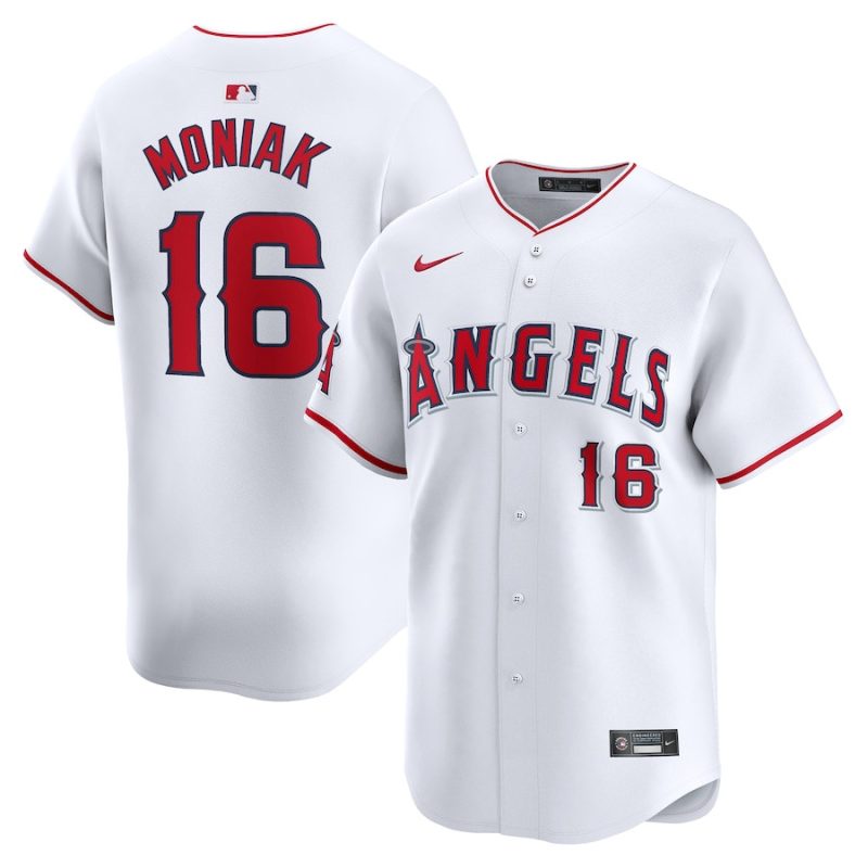 mickey moniak 16 los angeles angels home limited men jersey white