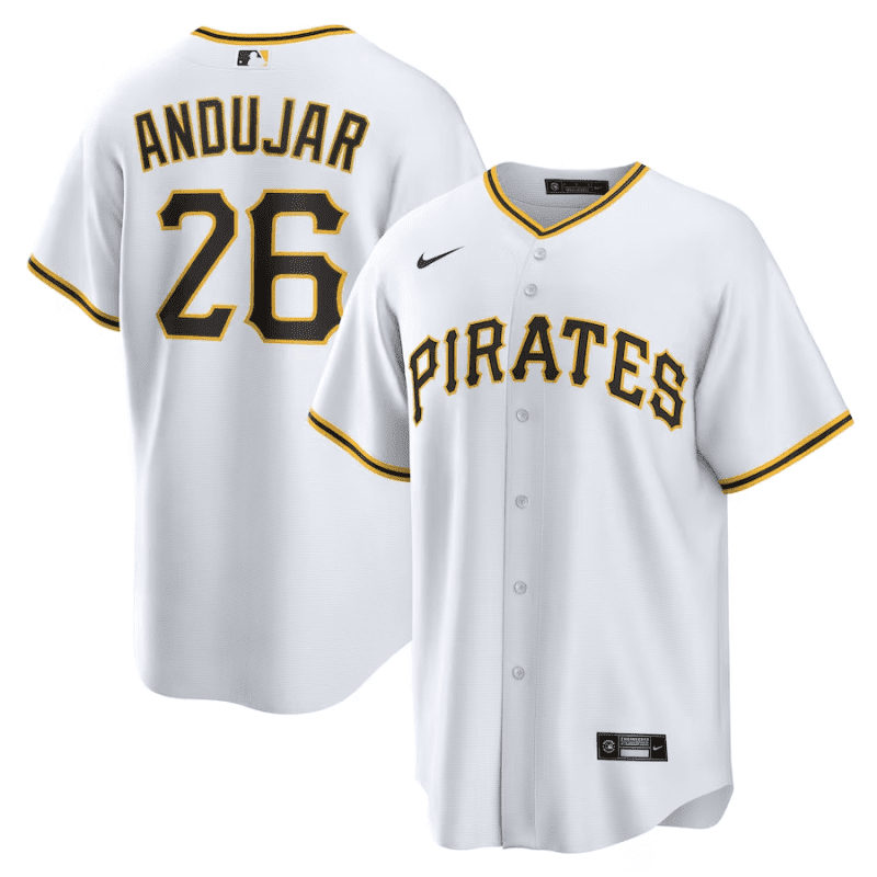 miguel andujar 26 pittsburgh pirates home men jersey white