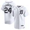 miguel cabrera 24 detroit tigers home limited player men jersey white