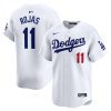 miguel rojas 11 los angeles dodgers home limited player men jersey white