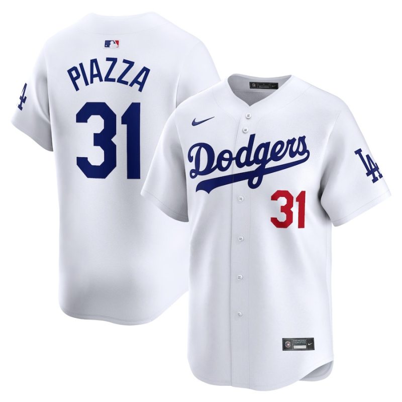 mike piazza 31 los angeles dodgers home limited player men jersey white