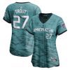 mike trout 27 american league womens 2023 all star game limited jersey teal