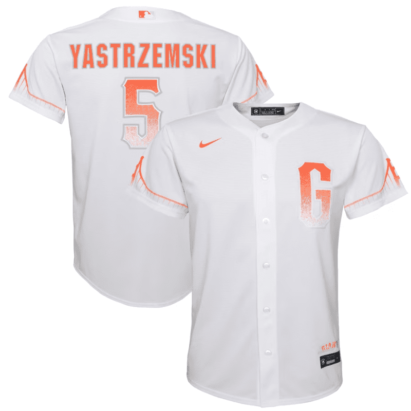 mike yastrzemski 5 san francisco giants youth city connect jersey white