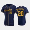 milwaukee brewers 20 daniel vogelbach alternate team navy jersey jersey